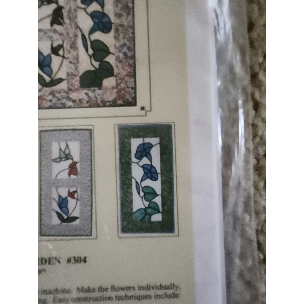 Subtle Endeavors Summer Garden 304 Quilt‎ Pattern Stained Glass Designs
